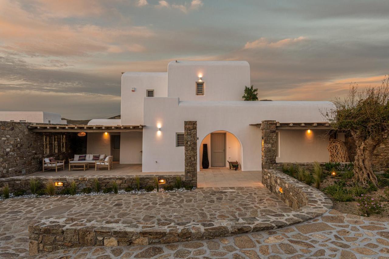 Mykonos Ag Villas In Ftelia Beach Exterior photo